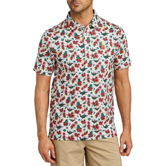 NWT William Murray Men's Greens Keepers Golf Polo, XL, White MSRP $88 - Picture 2 of 2